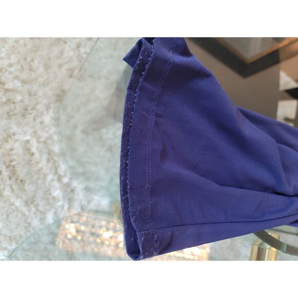 R and M Richards Jumpsuit Women Size 6 Blue One Shoulder Tie Waist Wide Leg - Picture 5 of 16